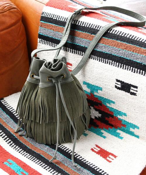 BEAUTY&YOUTH UNITED ARROWS（ビューティーアンドユースユナイテッドアローズ）の「BY∵ フリンジミニドロストショルダー ◆（ショルダーバッグ・レディース・ブラウン/オリーブ/ブラック・ﾌﾘ-）」の6枚目の写真