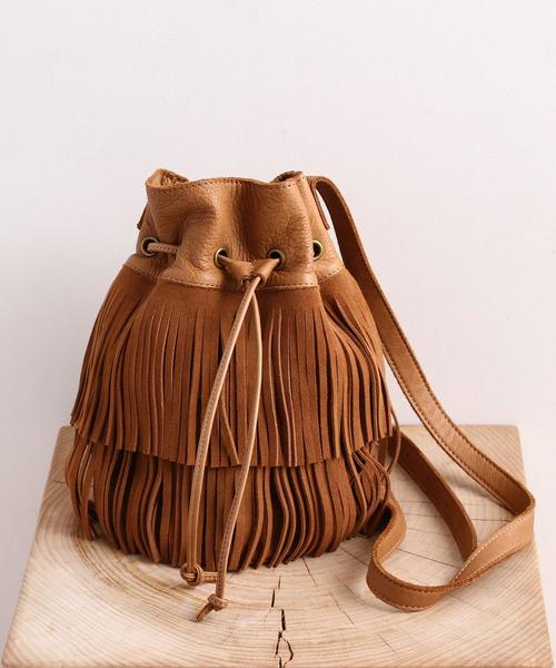 BEAUTY&YOUTH UNITED ARROWS（ビューティーアンドユースユナイテッドアローズ）の「BY∵ フリンジミニドロストショルダー ◆（ショルダーバッグ・レディース・ブラウン/オリーブ/ブラック・ﾌﾘ-）」の7枚目の写真