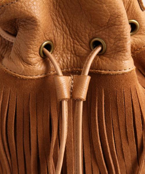 BEAUTY&YOUTH UNITED ARROWS（ビューティーアンドユースユナイテッドアローズ）の「BY∵ フリンジミニドロストショルダー ◆（ショルダーバッグ・レディース・ブラウン/オリーブ/ブラック・ﾌﾘ-）」の13枚目の写真