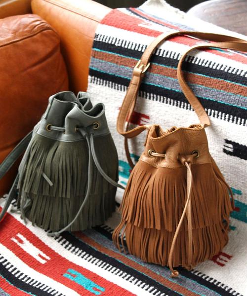 BEAUTY&YOUTH UNITED ARROWS（ビューティーアンドユースユナイテッドアローズ）の「BY∵ フリンジミニドロストショルダー ◆（ショルダーバッグ・レディース・ブラウン/オリーブ/ブラック・ﾌﾘ-）」の9枚目の写真