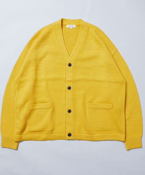 FREAK'S STORE(フリークスストア)の「限定展開 ビッグシルエット イージーケア ウォッシャブル Vネックカーディガン(カーディガン/ボレロ・メンズ・イエロー/オフホワイト/ブラック/グレー/ベージュ/グリーン/ネイビー・LARGE/SMALL/MEDIUM)」の17枚目の写真