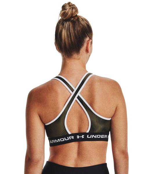 UNDER ARMOUR（アンダーアーマー）の「UAクロスバック プリントブラ ミディアムサポート（トレーニング/レディース）（スポーツブラ・レディース・カーキ・L/M/XL/S）」の5枚目の写真