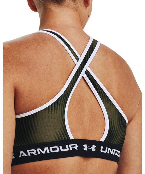 UNDER ARMOUR（アンダーアーマー）の「UAクロスバック プリントブラ ミディアムサポート（トレーニング/レディース）（スポーツブラ・レディース・カーキ・L/M/XL/S）」の4枚目の写真