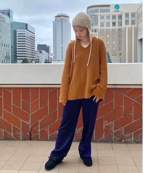 Odds（オッズ）の「odds/オッズ  MOHAIR FLY WATCH（ニットキャップ/ビーニー・レディース・ネイビー/ブラウン/アイボリー・FREE）」の8枚目の写真