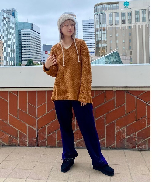 Odds（オッズ）の「odds/オッズ  MOHAIR FLY WATCH（ニットキャップ/ビーニー・レディース・ネイビー/ブラウン/アイボリー・FREE）」の7枚目の写真