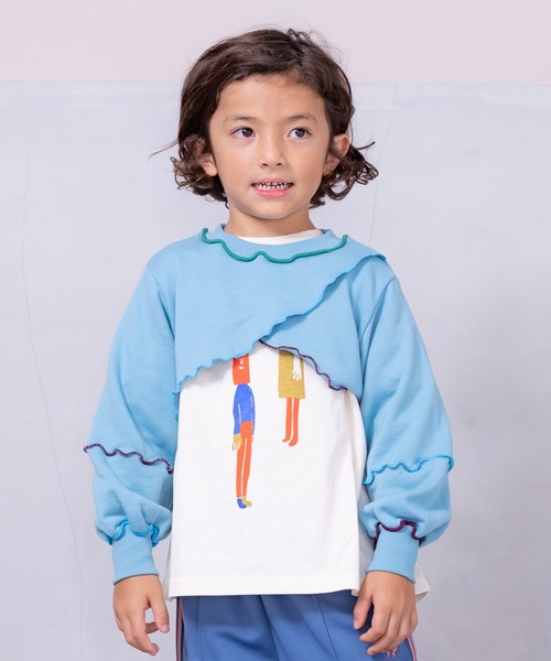 HOGAN RANCH WEAR（ホーガンランチウエア）の「メローショートスウェット（kids/S～LL）（スウェット・キッズ・ライトブルー/ブラック/パープル・S/L/M/LL）」の2枚目の写真