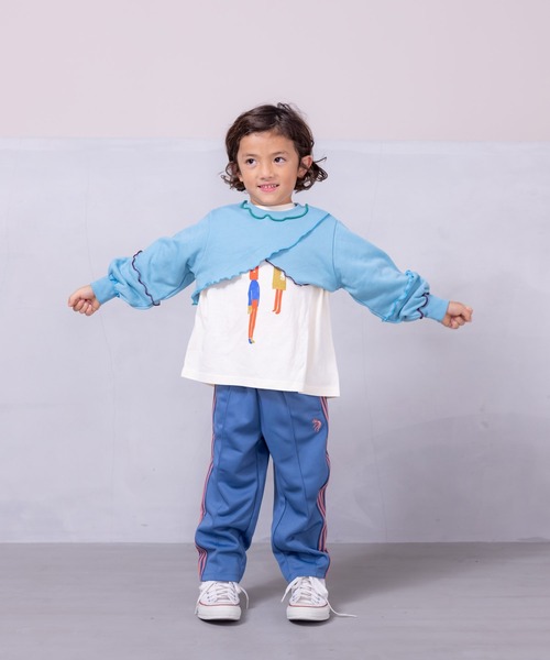 HOGAN RANCH WEAR（ホーガンランチウエア）の「メローショートスウェット（kids/S～LL）（スウェット・キッズ・ライトブルー/ブラック/パープル・S/L/M/LL）」の4枚目の写真