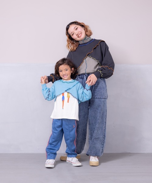 HOGAN RANCH WEAR（ホーガンランチウエア）の「メローショートスウェット（kids/S～LL）（スウェット・キッズ・ライトブルー/ブラック/パープル・S/L/M/LL）」の7枚目の写真