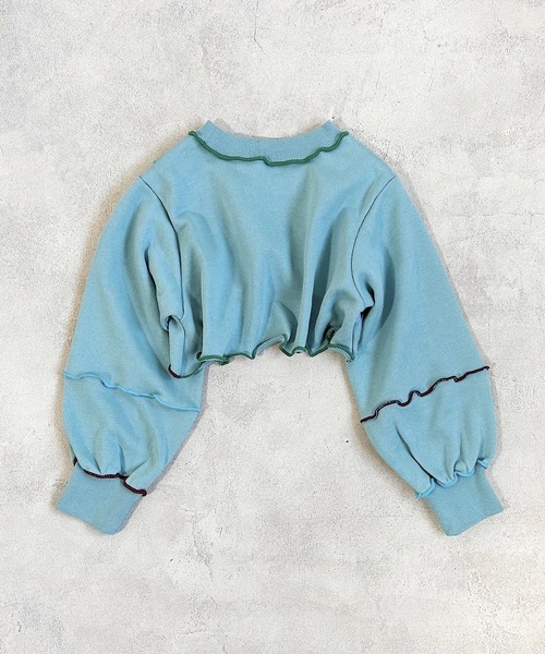 HOGAN RANCH WEAR（ホーガンランチウエア）の「メローショートスウェット（kids/S～LL）（スウェット・キッズ・ライトブルー/ブラック/パープル・S/L/M/LL）」の9枚目の写真