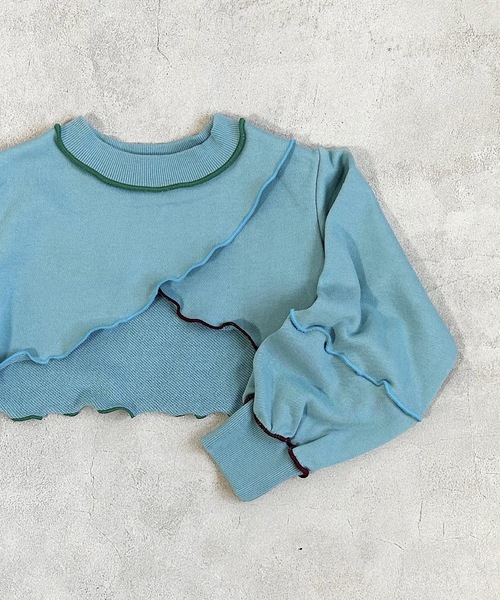 HOGAN RANCH WEAR（ホーガンランチウエア）の「メローショートスウェット（kids/S～LL）（スウェット・キッズ・ライトブルー/ブラック/パープル・S/L/M/LL）」の10枚目の写真