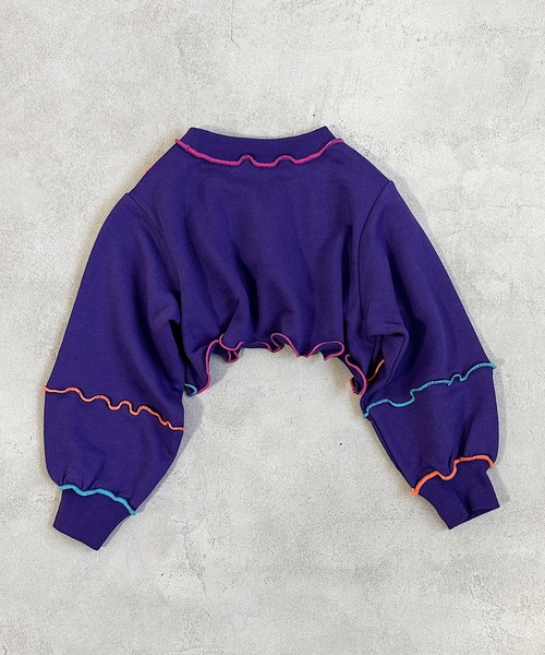 HOGAN RANCH WEAR（ホーガンランチウエア）の「メローショートスウェット（kids/S～LL）（スウェット・キッズ・ライトブルー/ブラック/パープル・S/L/M/LL）」の13枚目の写真