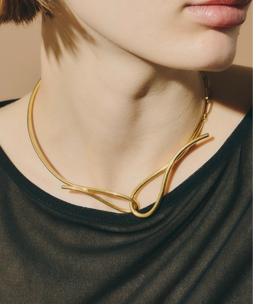 金属アレルギー対応】Ivy Asymmetry Choker/アシンメトリー