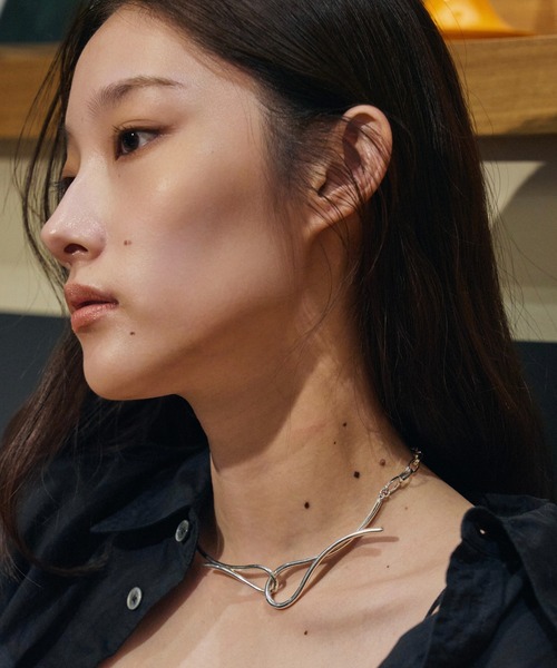 金属アレルギー対応】Ivy Asymmetry Choker/アシンメトリー