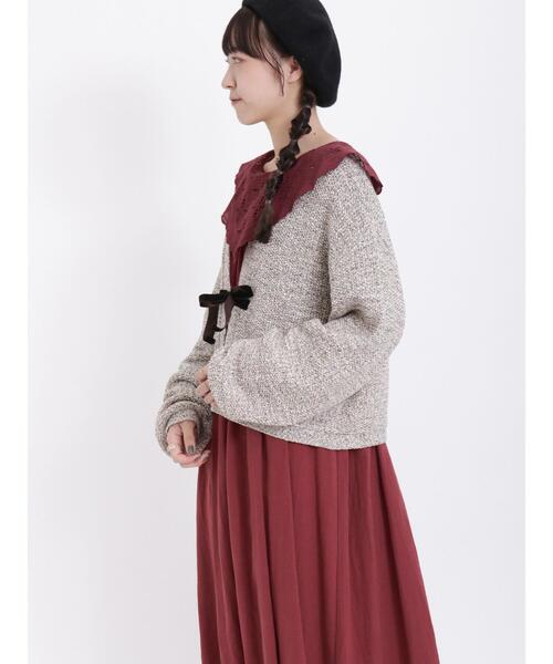 Samansa Mos2（サマンサ モスモス）の「ツイードライクニット