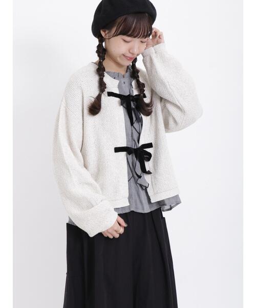 Samansa Mos2（サマンサ モスモス）の「ツイードライクニット