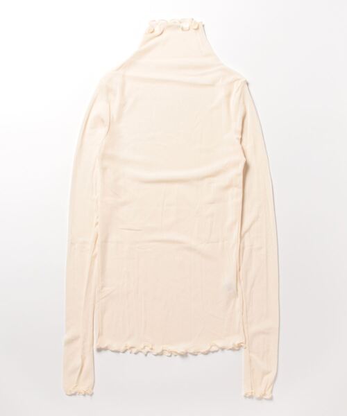 aimoha(アイモハ)の「シアートップ(Tシャツ/カットソー・レディース・ベージュ/グリーン/ブラック/ホワイト・FREE)」の10枚目の写真