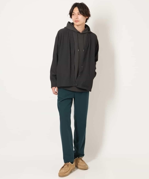 a.v.v(アーヴェヴェ)の「【毛玉になりにくい】タックジャージーカーディガン(カーディガン/ボレロ・メンズ・ブラック/イエロー/チャコールグレー・48/46/44/50)」の8枚目の写真
