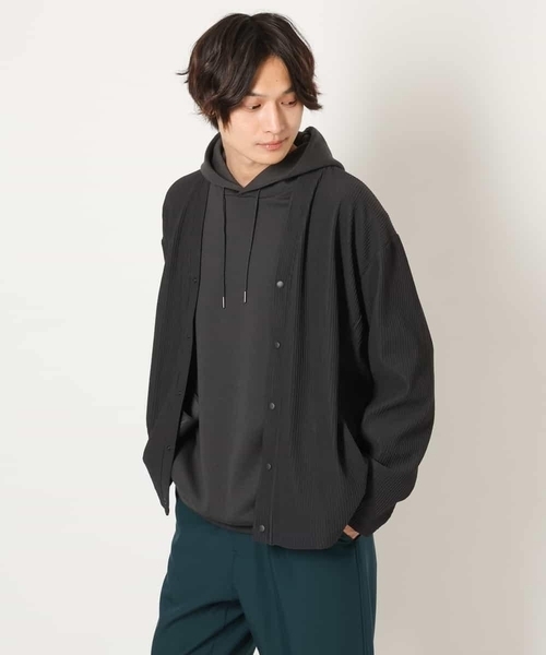 a.v.v(アーヴェヴェ)の「【毛玉になりにくい】タックジャージーカーディガン(カーディガン/ボレロ・メンズ・ブラック/イエロー/チャコールグレー・48/46/44/50)」の20枚目の写真