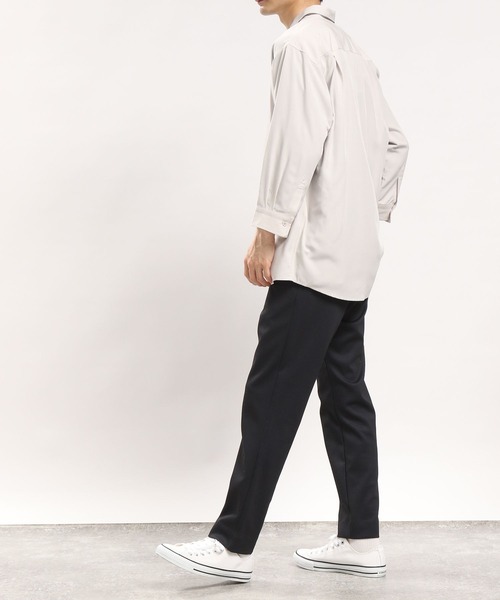 GLOBAL WORK Smile Seed Store(グローバルワーク スマイルシードストア)の「【ユニセックス】レギュラーカラーシャツ7分袖/180992(シャツ/ブラウス・メンズ・モカ/ネイビー/ブルー/ライトベージュ・MEDIUM/SMALL/LARGE/X-LARGE)」の7枚目の写真