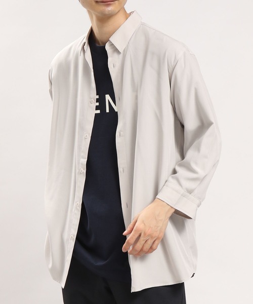 GLOBAL WORK Smile Seed Store(グローバルワーク スマイルシードストア)の「【ユニセックス】レギュラーカラーシャツ7分袖/180992(シャツ/ブラウス・メンズ・モカ/ネイビー/ブルー/ライトベージュ・MEDIUM/SMALL/LARGE/X-LARGE)」の10枚目の写真