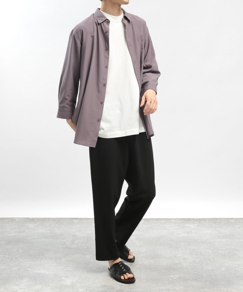 GLOBAL WORK Smile Seed Store(グローバルワーク スマイルシードストア)の「【ユニセックス】レギュラーカラーシャツ7分袖/180992(シャツ/ブラウス・メンズ・モカ/ネイビー/ブルー/ライトベージュ・MEDIUM/SMALL/LARGE/X-LARGE)」の17枚目の写真