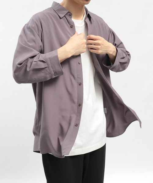 GLOBAL WORK Smile Seed Store(グローバルワーク スマイルシードストア)の「【ユニセックス】レギュラーカラーシャツ7分袖/180992(シャツ/ブラウス・メンズ・モカ/ネイビー/ブルー/ライトベージュ・MEDIUM/SMALL/LARGE/X-LARGE)」の20枚目の写真