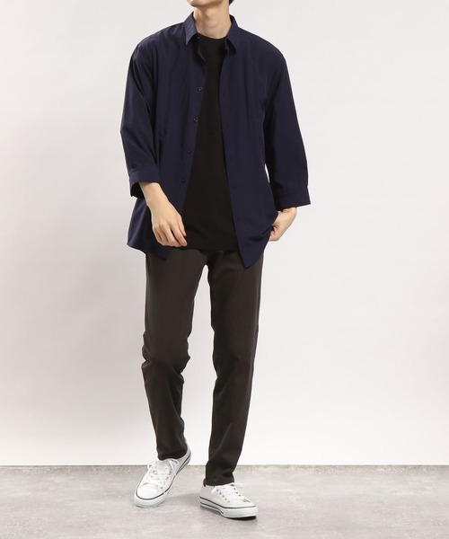 GLOBAL WORK Smile Seed Store(グローバルワーク スマイルシードストア)の「【ユニセックス】レギュラーカラーシャツ7分袖/180992(シャツ/ブラウス・メンズ・モカ/ネイビー/ブルー/ライトベージュ・MEDIUM/SMALL/LARGE/X-LARGE)」の22枚目の写真