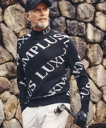 【新品未使用】リュクスエイケイエムプラス　ニット　セーター　XL セール】LUXEAKMPLUS(リュクスエイケイエムプラス)ゴルフ ジャガード織