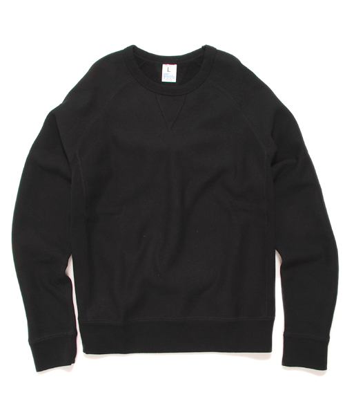 Denime(ドゥニーム)の「HEAVY SWEAT CREW NECK/ヘビースウェットクルーネック(スウェット・メンズ・アイボリー/杢グレー/ダークグリーン/ワイン/ブラック・SMALL/LARGE/MEDIUM)」の1枚目の写真