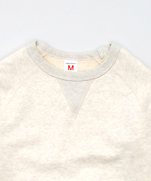 Denime(ドゥニーム)の「HEAVY SWEAT CREW NECK/ヘビースウェットクルーネック(スウェット・メンズ・アイボリー/杢グレー/ダークグリーン/ワイン/ブラック・SMALL/LARGE/MEDIUM)」の10枚目の写真