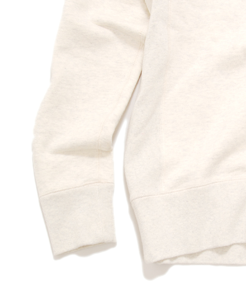 Denime(ドゥニーム)の「HEAVY SWEAT CREW NECK/ヘビースウェットクルーネック(スウェット・メンズ・アイボリー/杢グレー/ダークグリーン/ワイン/ブラック・SMALL/LARGE/MEDIUM)」の14枚目の写真