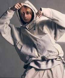 MAISON SPECIAL | 《UNISEX》Tech Different Material Combination Pullover Hoodie/テック異素材コンビネーションフーディー【MAISON SPECIAL/メゾンスペシャル】(パーカー)