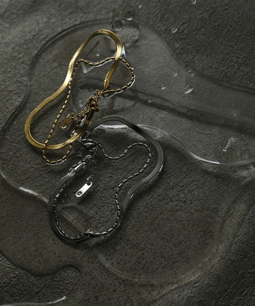 ORLEAN（オルレアン）の「金属アレルギー対応 2連チェーンデザインアンクレット サージカルステンレス（アンクレット・レディース・シルバー/ゴールド・フリー）」の13枚目の写真