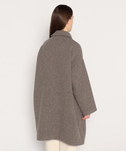 新品 DANTON ダントン ウール ステンカラー ロングコート 38 DANTON（ダントン）の「WOMEN'S WOOL LIGHT PILE LONG COAT（ステン