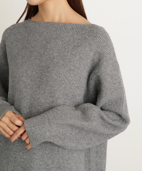 N.(N. Natural Beauty Basic)(エヌエヌナチュラルビューティーベーシック)の「◆片畦ミディワンピース(ワンピース・レディース・杢グレー/ライトブルー/ブラック・MEDIUM)」の21枚目の写真