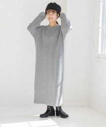 studio CLIP | 【低身長向け/マシンウォッシャブル/速乾】ソフィニーニットワンピース(ワンピース)
