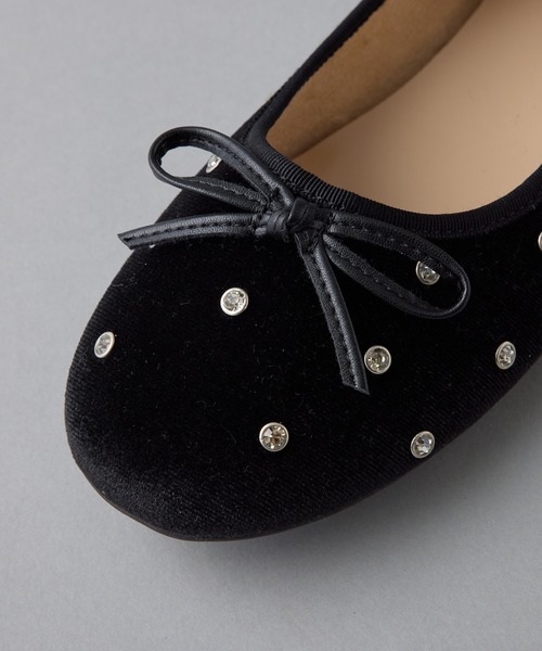 one after another NICE CLAUP（ワンアフターアナザーナイスクラップ）の「【S~LLサイズ】アソートバレエシューズ（バレエシューズ・レディース・ブラック×ゴールド/ブラック系その他・S/LL/L/M）」の10枚目の写真