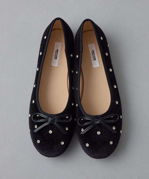 one after another NICE CLAUP（ワンアフターアナザーナイスクラップ）の「【S~LLサイズ】アソートバレエシューズ（バレエシューズ・レディース・ブラック×ゴールド/ブラック系その他・S/LL/L/M）」の7枚目の写真