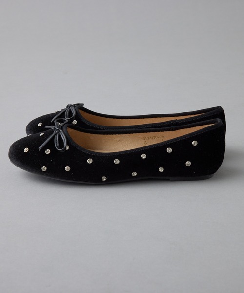 one after another NICE CLAUP（ワンアフターアナザーナイスクラップ）の「【S~LLサイズ】アソートバレエシューズ（バレエシューズ・レディース・ブラック×ゴールド/ブラック系その他・S/LL/L/M）」の8枚目の写真