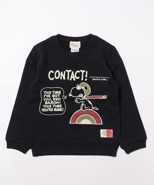 セール】スヌーピー【SNOOPY】Kids Crew Neck Sweat(CONTACT!柄