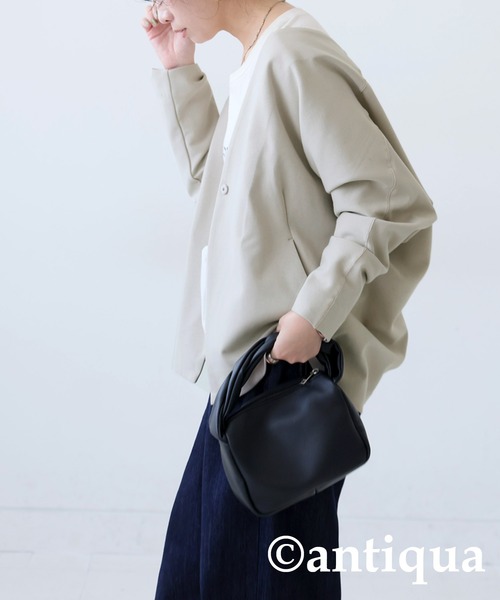 antiqua(アンティカ)の「ドルマンジャケット(その他アウター・レディース・ベージュ/ブラック・FREE)」の9枚目の写真