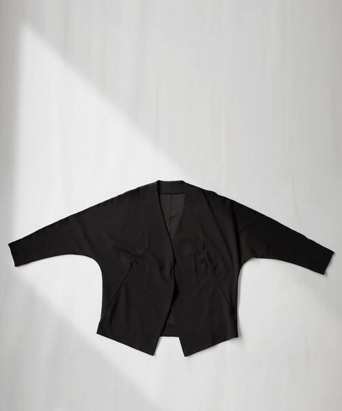 antiqua(アンティカ)の「ドルマンジャケット(その他アウター・レディース・ベージュ/ブラック・FREE)」の13枚目の写真