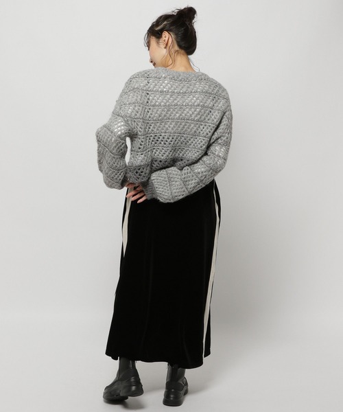 niko and...（ニコアンド）の「ベロアラインキャミワンピース（ワンピース・レディース・ブラック/モカ/オレンジ・FREE）」の7枚目の写真