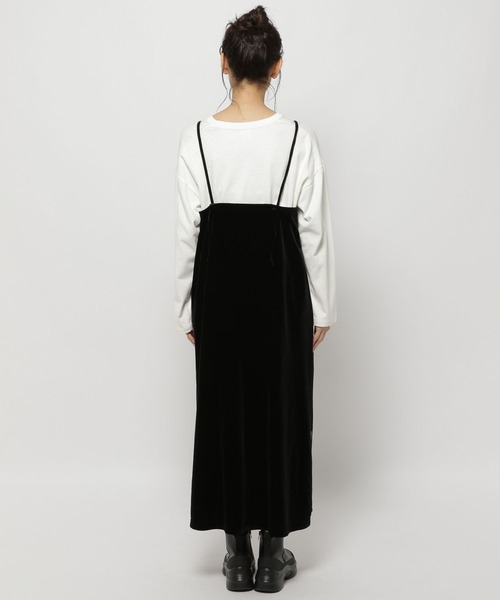 niko and...（ニコアンド）の「ベロアラインキャミワンピース（ワンピース・レディース・ブラック/モカ/オレンジ・FREE）」の22枚目の写真