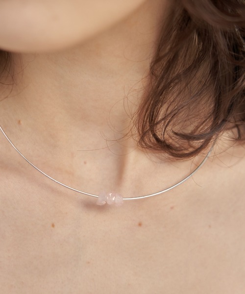 three gem stone choker（チョーカー）｜unsheer（アンシアー