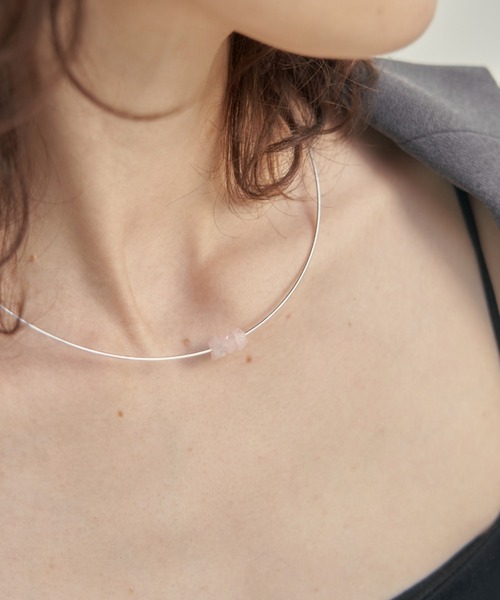 three gem stone choker（チョーカー）｜unsheer（アンシアー