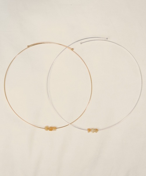 three gem stone choker（チョーカー）｜unsheer（アンシアー
