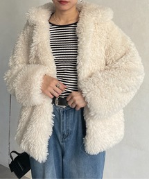 Thevon | ステンカラーシープファージャケット(ステンカラーコート)