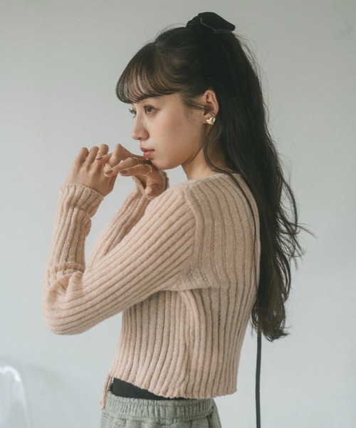 VANNIE U(ヴァニーユー)の「ベロアリボンバレッタ(バレッタ/ヘアクリップ・レディース・グレー/ブラック・FREE)」の9枚目の写真