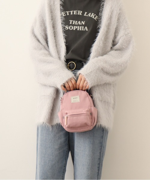 anello（アネロ）の「anello GRANDE  バックパック型ミニショルダー（ショルダーバッグ・レディース・ピンク/ブルーグレー/グレー/ブラック・FREE）」の4枚目の写真
